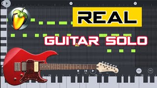 How To Make Guitar Sound FL Studio Mobile Guitar Solo Tutorial [upl. by Nhguahs383]