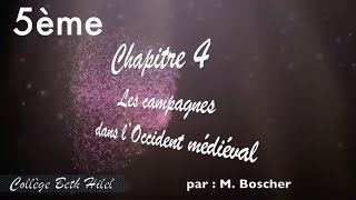 5ème chapitre 4 Histoire  Les campagnes dans l’Occident médiéval [upl. by Jena]