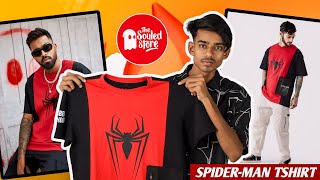 SPIDERMAN TSHIRT REVIEW  THE SOULED STORE  AdeebsWorld [upl. by Adina645]