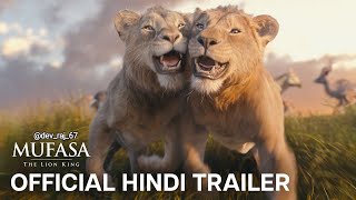 Mufasa The Lion King  Hindi Trailer  Shah Rukh Khan Aryan Khan AbRam Khan  In Cinemas Dec 20 [upl. by Zerelda]