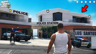 GTA 5  Franklins House Change Into Police Station In Gta 5  GTA 5 mods [upl. by Mendez]