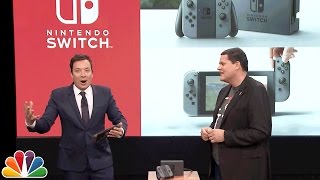 Jimmy Fallon Debuts the Nintendo Switch [upl. by Ellennahc]