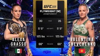 ALEXA GRASSO VS VALENTINA SHEVCHENKO 3 FULL FIGHT UFC 306 [upl. by Ocsinarf648]