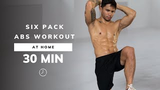 30 Min ABS WORKOUT at Home  No Equipment  No Repeat [upl. by Adai84]