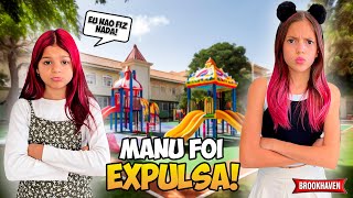 MANU FOI EXPULSA DA ESCOLA NO BROOKHAVEN [upl. by Llertal]