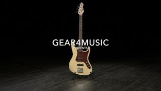 Louisiana Bass Guitar by Gear4music Ivory  Gear4music demo [upl. by Euqinaj20]