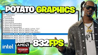 Finally Got Potato Graphics in Fortnite Chapter 2 Remix – New Method for AMD amp Intel Users [upl. by Acsisnarf709]