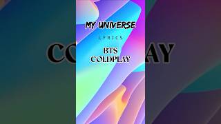 My Universe  Coldplay x BTS [upl. by Janice]