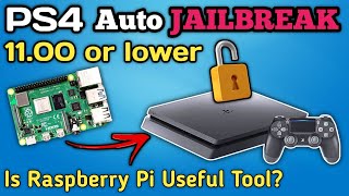 PS4 1100 or Lower Auto Jailbreak without PC or Laptop  Using Raspberry Tool [upl. by Ardnuek475]