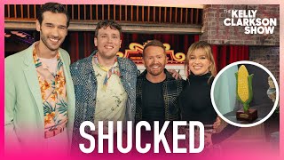 Shane McAnally amp Shucked Cast Surprise Kelly Clarkson With Coveted Shuckey Award [upl. by Divad]