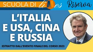 Italia e Usa Cina e Russia  Scuola Limes 2023 estratto dallintervento finale di Lucio Caracciolo [upl. by Goldie]