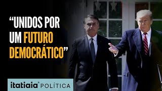 BOLSONARO PARABENIZA DONALD TRUMP PELA VITÓRIA NOS EUA UNIDOS POR UM FUTURO DEMOCRÁTICO [upl. by Galligan]