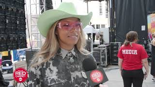 Tanner Adell Interview with On the Red Carpet at CMA Fest [upl. by Mellisa225]