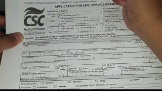 How to Fill Out Civil Service form No 100  CivilserviceExam2023 [upl. by Hoagland]