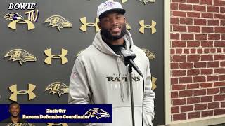 Hear from Ravens DC Zach Orr  Baltimore Ravens Practice November 14 2024 [upl. by Clava]