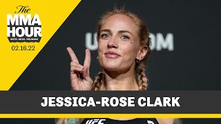 JessicaRose Clark Talks ‘Painful’ First Tattoo Hair Color and More  MMA Fighting [upl. by Weinshienk]