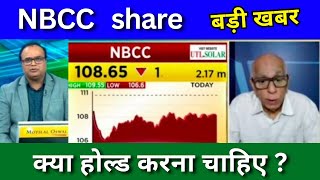 NBCC share latest news today NBCC share news today Target Tomorrow buy or sell [upl. by Mossolb]