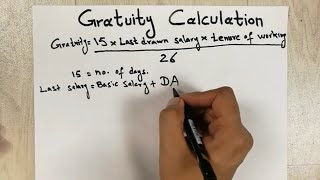 How to Find Out Gratuity  Gratuity Calculation Formula [upl. by Kassia]