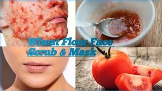 Wheat Flour Face Srcub amp Mask for Skin Whitening [upl. by Adnuhsal]