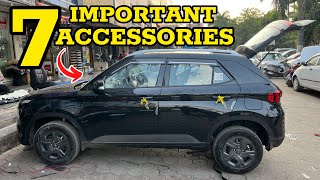 Top 5 Most Important Accessories Hyundai Venue [upl. by Seaden]