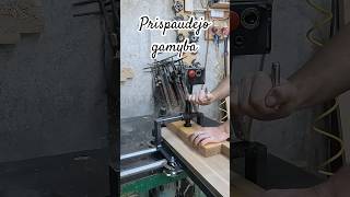 Frezai prispaudejo gamybaforyou welding working woodprocessing woodenmachine [upl. by Alleunam]