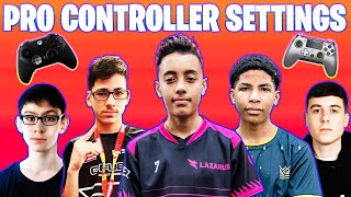 Controller Settings of Pro Fortnite Players Wolfiez Unknown Army Sway Innocents Letshe Razorx [upl. by Kiehl543]