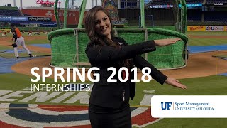 Sport Management Internships Spring 2018 [upl. by Arabeila]