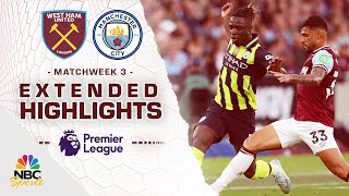 West Ham United v Manchester City  PREMIER LEAGUE HIGHLIGHTS  8312024  NBC Sports [upl. by Sualokin]