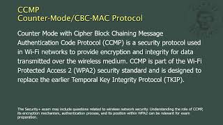 CCMP  CounterModeCBCMAC Protocol [upl. by Aihsekan]