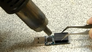 PC 3000 Flash How to unsolder TSOP 48 \ TSOP 56 memory chips [upl. by Anaizit]