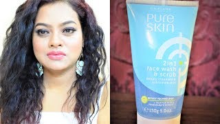 Oriflame Pure Skin 2in1 Face Wash and Scrub Review [upl. by Carmel]