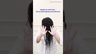 How to detangle Curly Hair  without hairfall [upl. by Enilreug724]