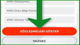 Ziraat Bankası KMH Sözleşme Onayı  KMH Nasıl Kullanılır [upl. by Eivla]