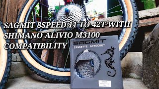 Sirang SprocketCogs wearout  8speed na 11 to 42t Compatible Ba sa Shimano alivio RD ❗❗❗ [upl. by Bijan]