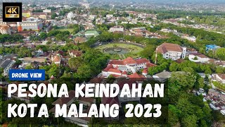 Drone View KOTA MALANG 2023 w Relaxing Music  4K [upl. by Noelle447]