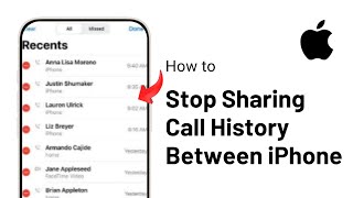 How to Stop Sharing Call History Between iPhones [upl. by Obel486]