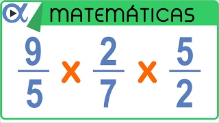 ✖️ MULTIPLICACIÓN de 3 FRACCIONES 👉 con Diferente Denominador [upl. by Erdnaek472]