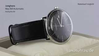 Junghans Max Bill Automatic 027470100 Luxusuhr24 Ratenkauf ab 20 EuroMonat [upl. by Dael]