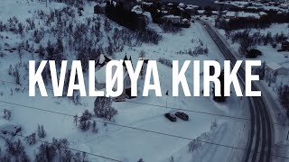 Kvaløya Kirke Kvaløya Troms Norway from Above DJI Mini 2  4K24  Drone Video [upl. by Leong]