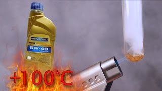 Ravenol HCS Cleansynto 5W40 Jak czysty jest olej silnikowy Test powyżej 100°C [upl. by Anastasius427]