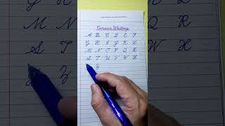 Cursive writing a to z with purple pen  Cursive abcd  Cursive handwriting practice Capital letters [upl. by Jurgen]