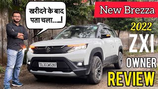 New Brezza Ownership Review 🔥 2022 Brezza Zxi Ownership Review 🔥 Vahan Official [upl. by Aliakam]