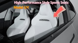 NEW Model 3 Highland Performance Sport Seats Upgrade tesla teslamodely [upl. by Dreeda]