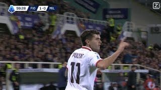 Christian Pulisic Goal Fiorentina vs AC Milan 11 All Goals and Extended Highlights [upl. by Elrebmik]