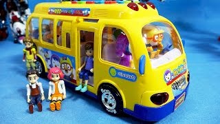 Pororo bus 뽀로로 버스 친구들과 카봇 또봇 카 장난감 Pororo bus amp Tobot toys [upl. by Ainafets334]