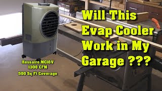 Adding an Hessaire Evap Cooler to my Garage [upl. by Ayit]