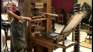 Demonstrating the Gutenberg printing Press [upl. by Rick23]