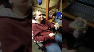 Absolute mad lad inhales air freshener for a Wendys spicy chicken sandwich [upl. by Olsen488]