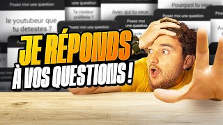 JE RÉPONDS À TOUTES VOS QUESTIONS EN LIVE [upl. by Yennaiv237]