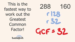 Greatest Common Factor Trick GCF [upl. by Naitirb]